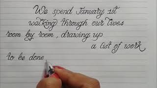 Teaching handwriting cursive  Practice Calligraphy  New year handwriting  Expert handwriting