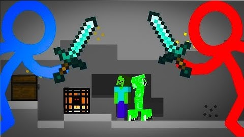 Animation vs minecraft - The treasure | stick nodes animation @animsteev9528