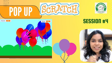 Pop the balloon with score and timer | Scratch Tutorial | Session # 4