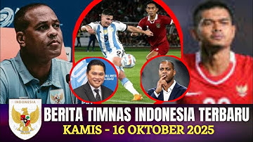 🔴 Berita Timnas ~ KAMIS 16 OKTOBER 2025 ~ Timnas Indonesia Terbaru Hari Ini
