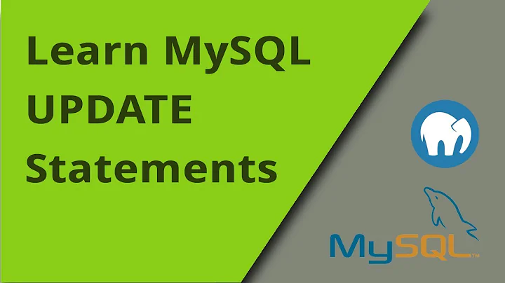 Learning MySQL - UPDATE Statements