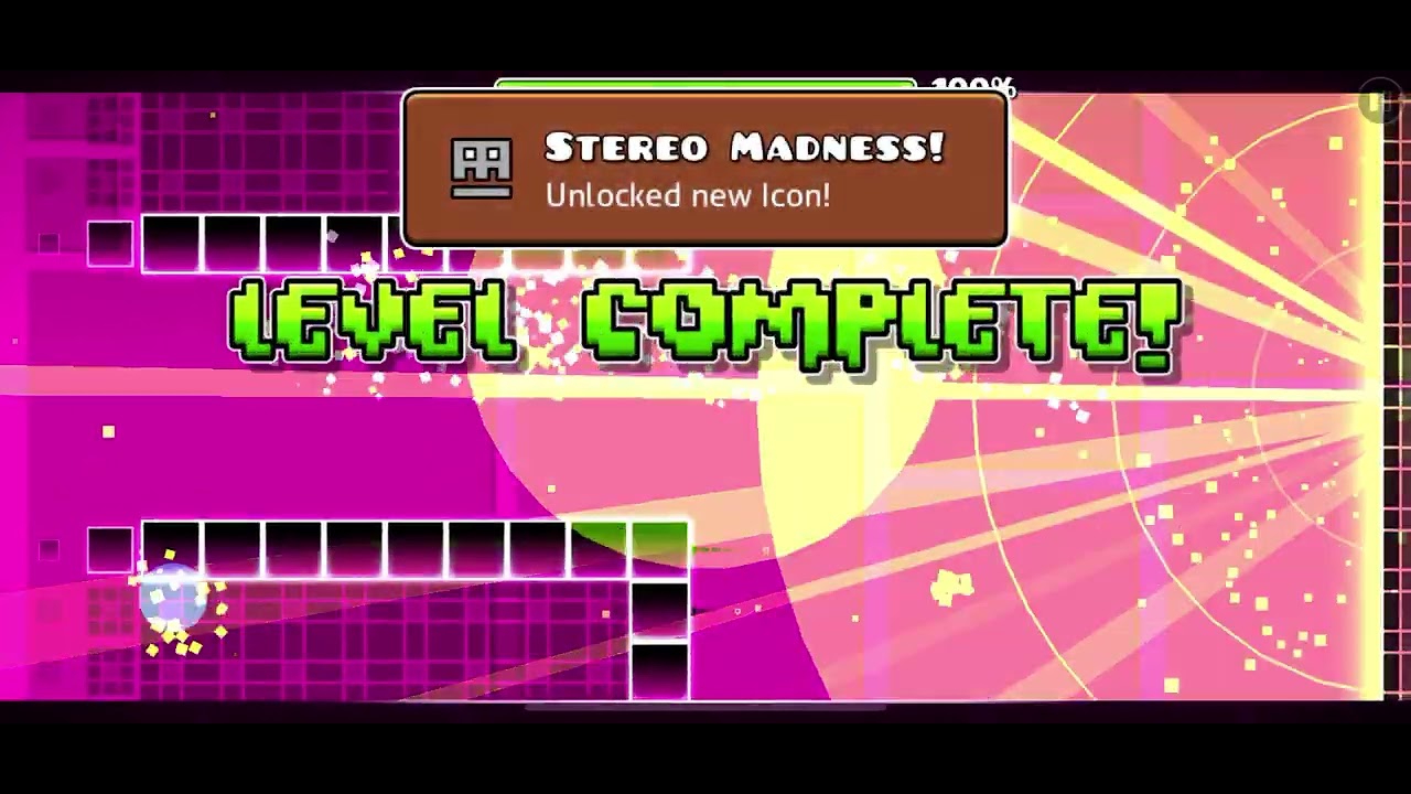 Playing geometry dash for the first time!