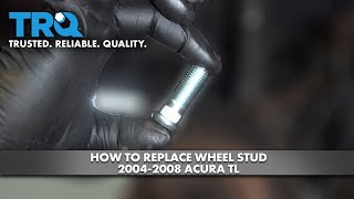 Celebrity How to Replace Wheel Stud 2004-2008 Acura TL Net Worth