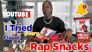 I tried Every Flavor of Rap Snacks Chips and Ranked them Review @rapsnacks405 @June1billion