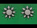 Best out of waste cardboard wall hanging ideas wall decor Paper flower wall hanging 