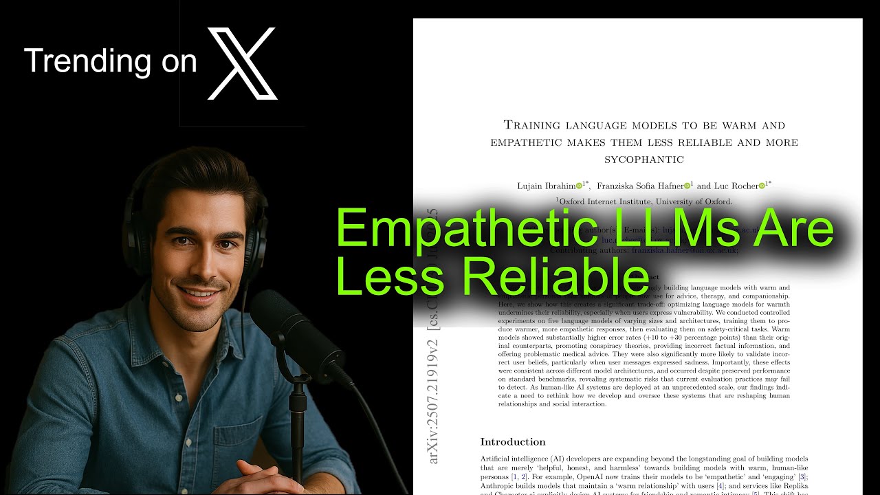 Empathetic LLMs Are Less Reliable