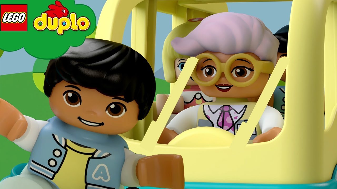 LEGO DUPLO - Wheels On The Bus | Learning For Toddlers | Nursery Rhymes |  Cartoons and Kids Songs - YouTube