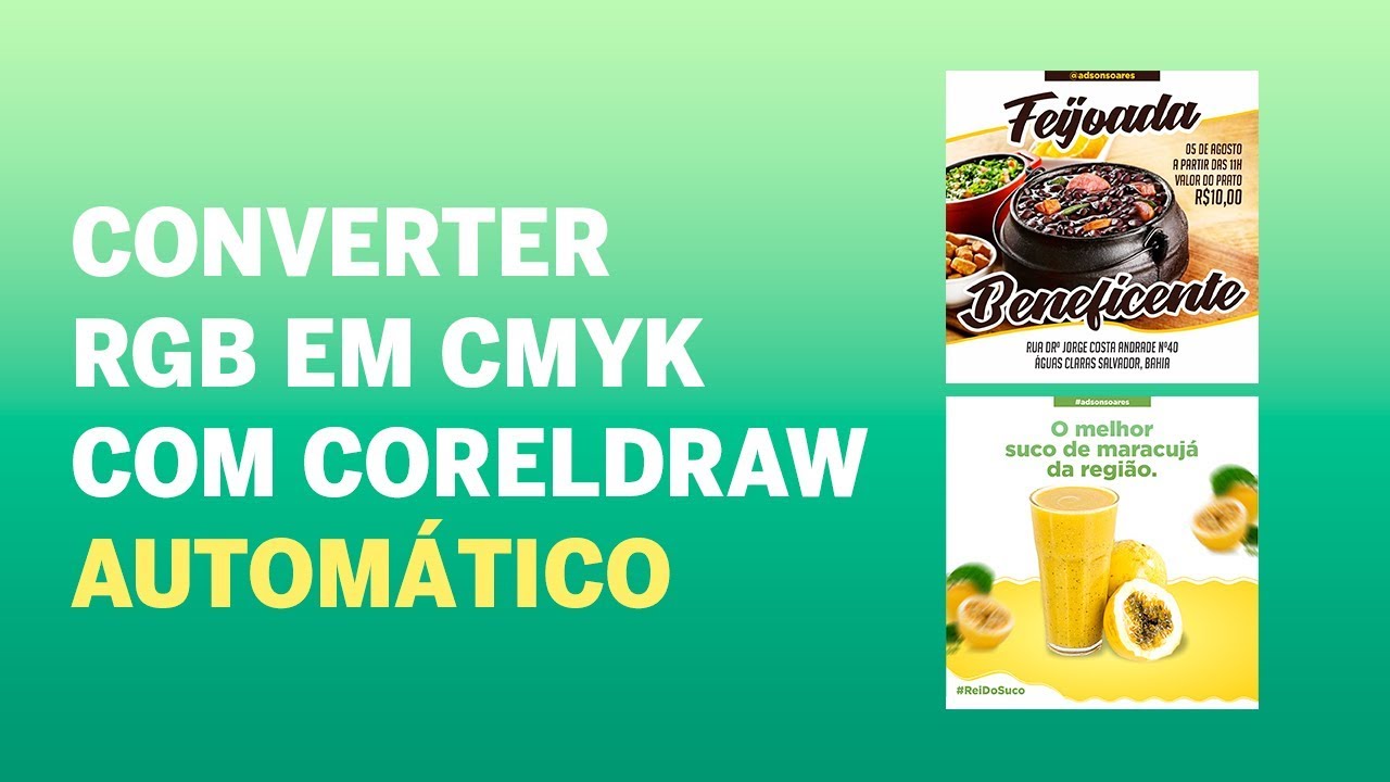 COMO CONVERTER ARQUIVOS CRIADOS EM RGB PARA CMYK COM CORELDRAW