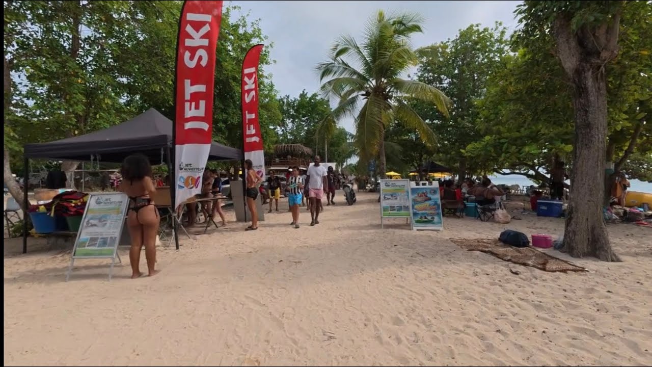 Guadeloupe Port-Louis Beach tour 4K