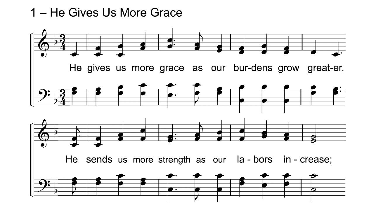 He Gives Us More Grace He Gives Us More Grace