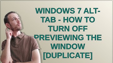 Windows 7 ALT-TAB - How to turn off previewing the window