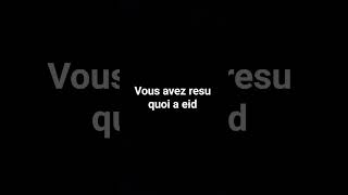 vous avez resu quoi