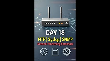 NTP Syslog SNMP