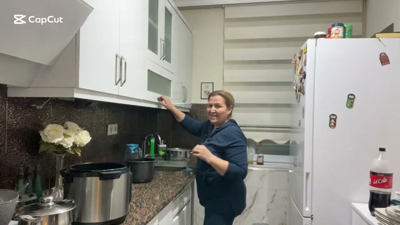 İftardan çok sonra☕️✅Büyük kapları yıkadım ❤️Katladım yerleştirdim❗️❗️Maske✅❓