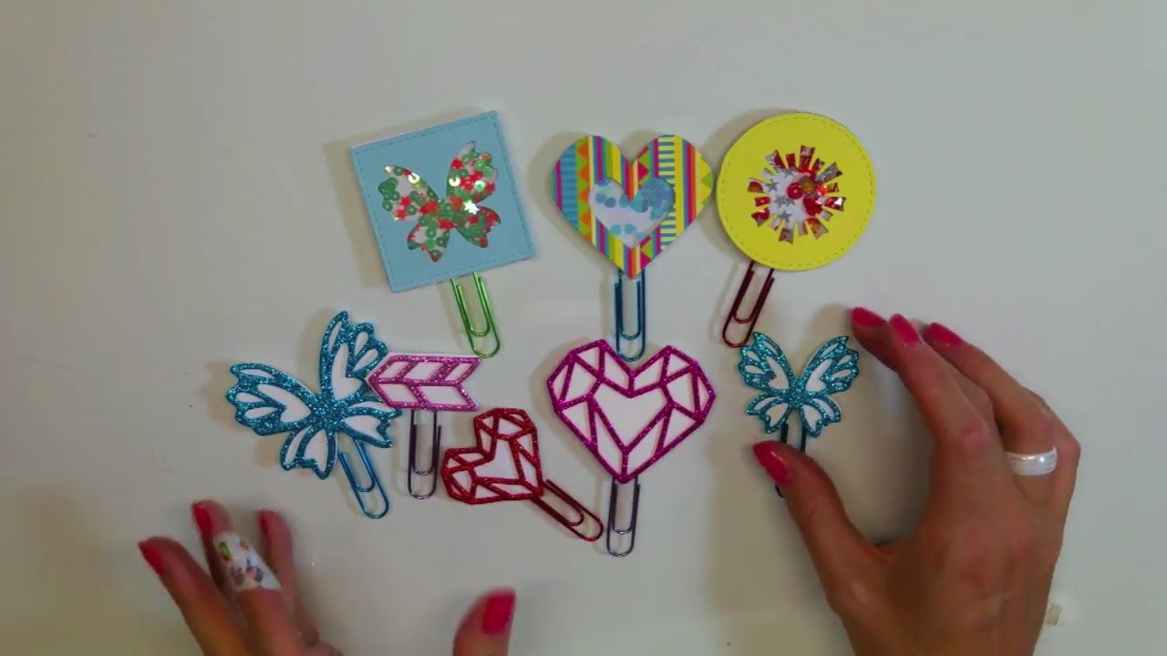 Shaker paper clips Tutorial-Segnalibri fai da te- Planner/Bullet/Mini album Scrapbooking scrapbooking tiendas