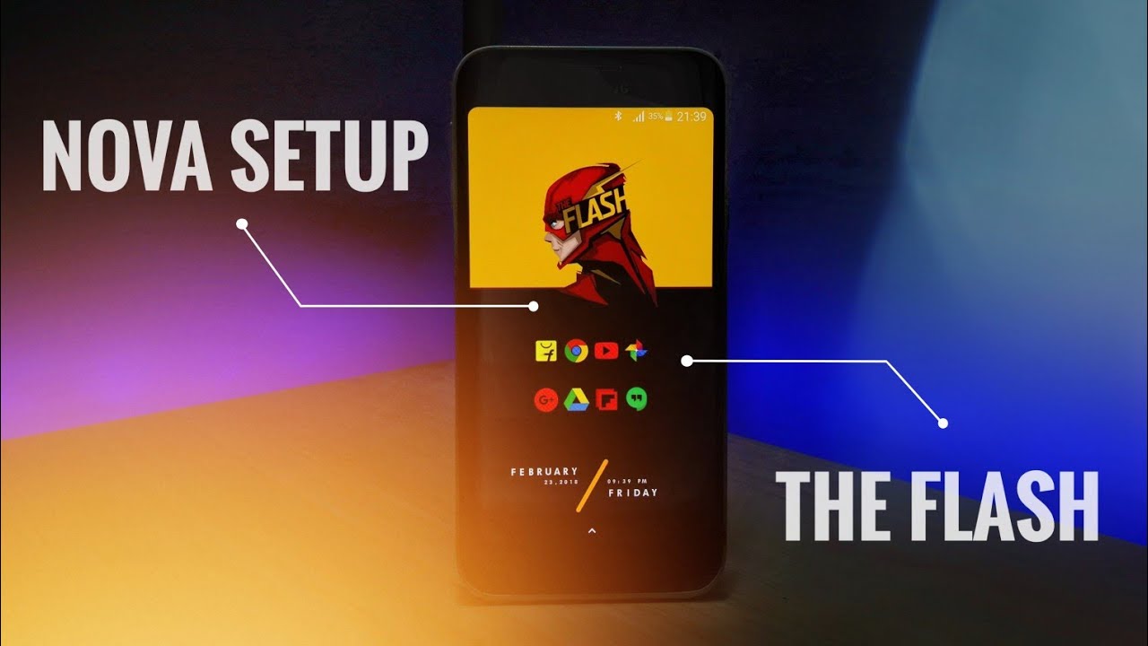 Nova Launcher Setup | The Flash 🔥 - YouTube