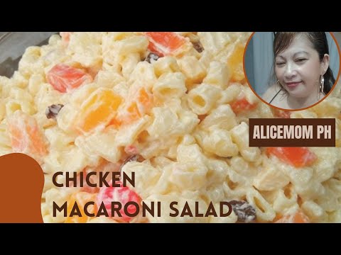 CHICKEN MACARONI Salad 🥗#asmr #very #satisfying #food