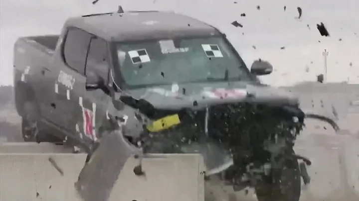 New crash test shows electric vehicles may be too heavy for highway guardrails, raising safety c...