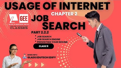 PSEB|| Class 11|| Chapter 2|| Usage of Internet || Job Search||Part 2.2.2