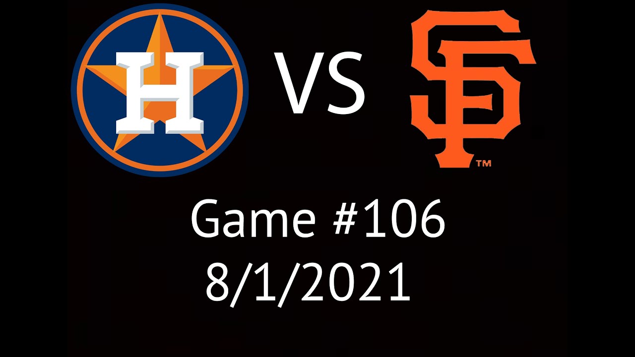 Astros VS Giants Condensed Game Highlights 8/1/21 YouTube