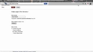 Making a Class Wiki with Google Sites