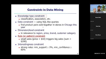 CS 432 - DM, Lec 11, Constraint-Based Mining