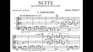 Henri Tomasi - Suite for 3 trumpets (with score)