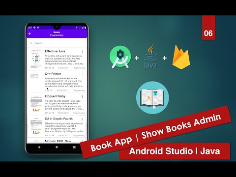 Book App Firebase | 06 Show Books Admin | Android Studio | Java