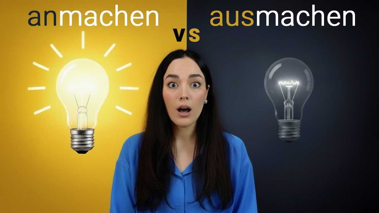 Präfixe von machen | anmachen VS ausmachen | German Prefix Verbs | Wortschatz