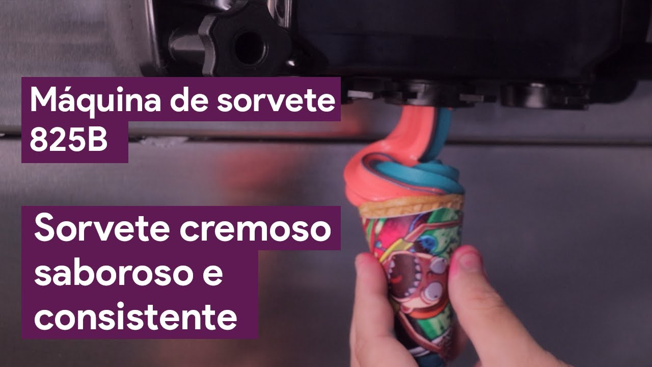 Máquina de Sorvete Expresso de Piso com 3 Bicos Açaí ou Frozen 825B -  SORVETEC