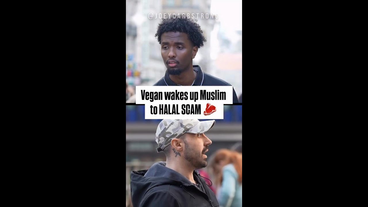 Vegan wakes up Muslim to HALAL SCAM