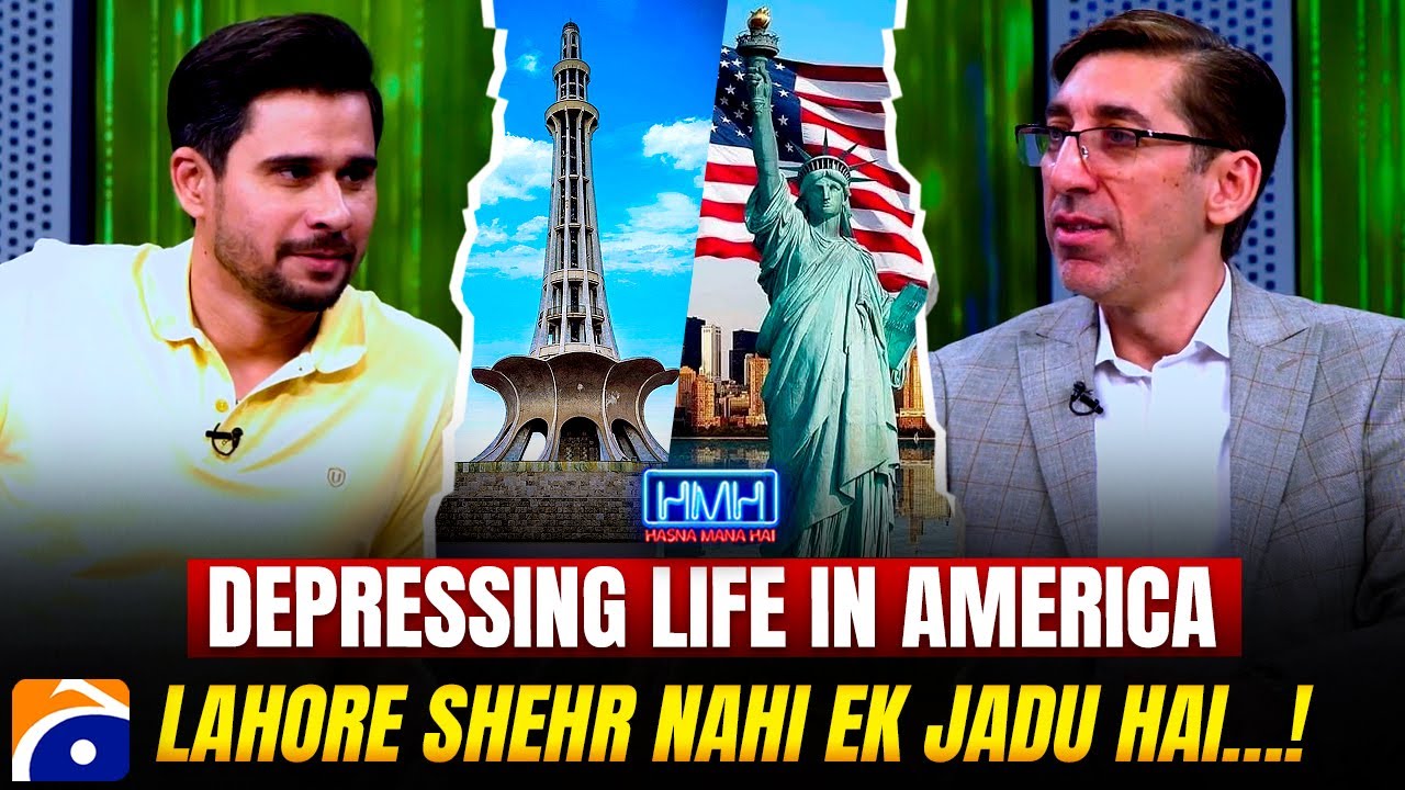 Depressing life in America - "Lahore shehr nahi ek jadu hai" - Adeel Hashmi - Tabish Hashmi