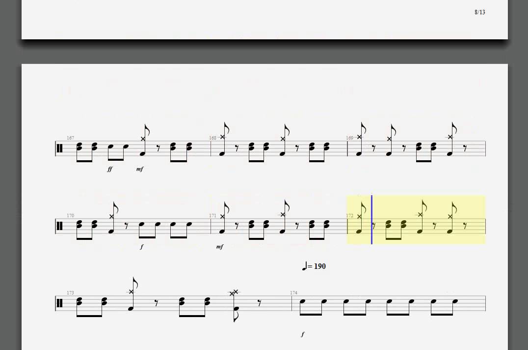 Metallica Dyers Eve Drum tablature YouTube