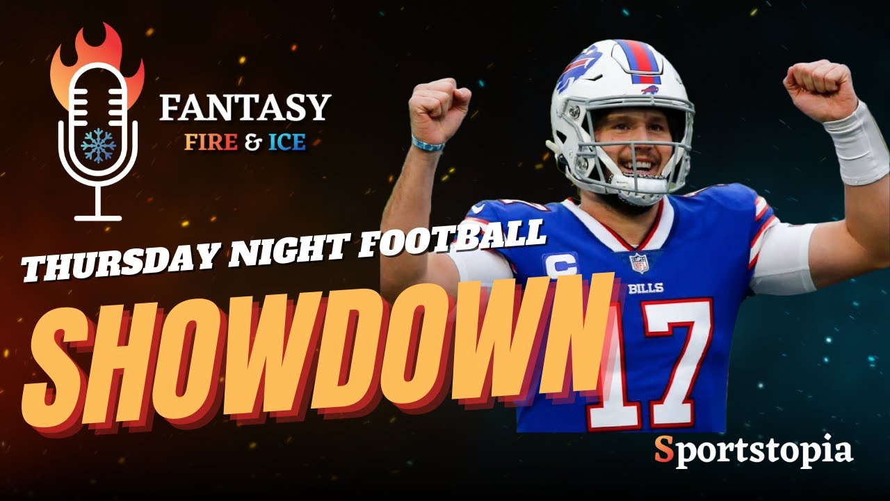 NFL Week 8 | Thursday Night Football |  Fantasy Football Lineups| Fantasy Fire & Ice NFL