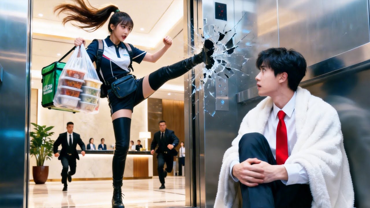 ¡El CEO atrapado 48 horas en un ascensor! ¡Una repartidora rompe la puerta y lo salva! ¡Surge el amo