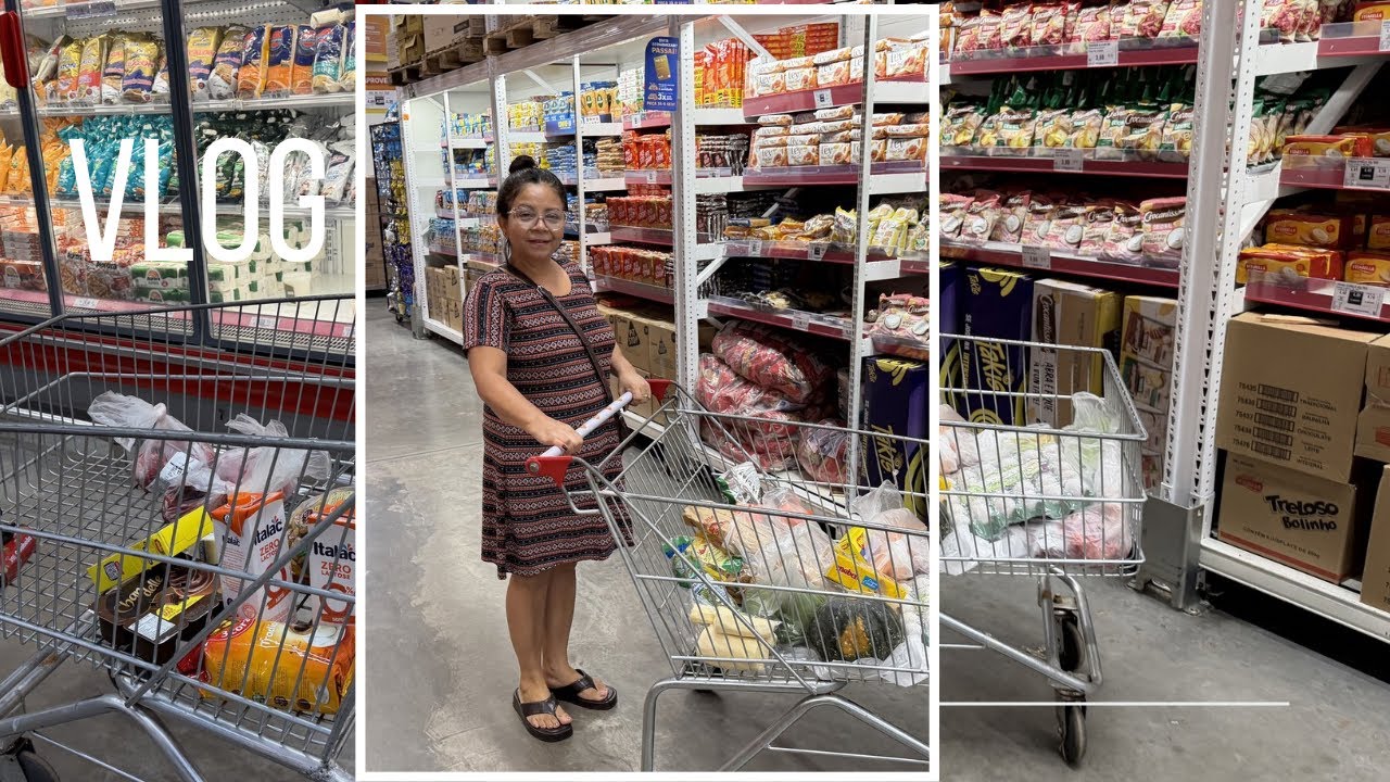 VLOG: Organização na cozinha,compras no atacadista Assaí e feijão com calabresa 