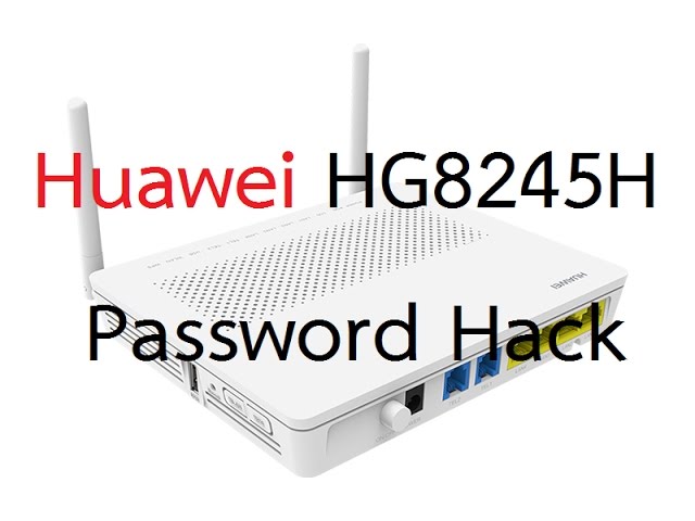 วิธีหา Password ของ Router Huawei HG8245H - YouTube