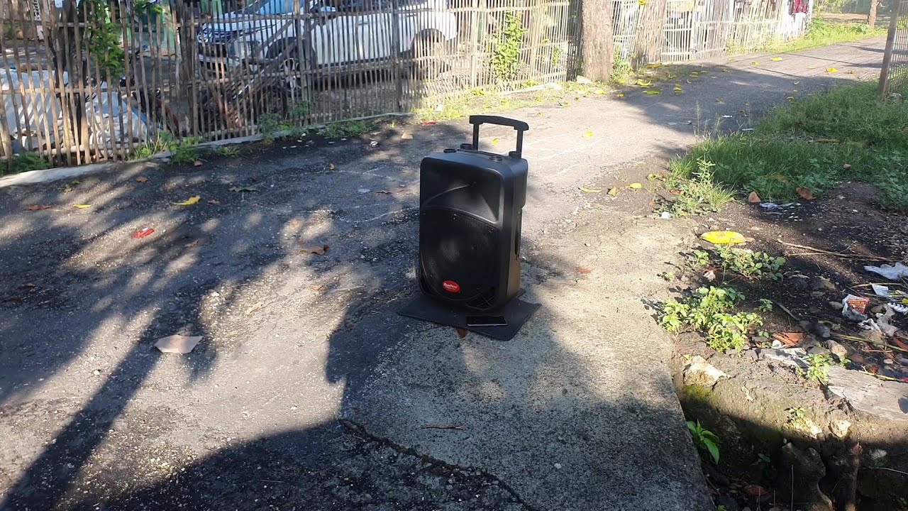 Test Outdoor Speaker Portable Baretone BT 3H 1212BWR Lantang Clairty Bass Enjeduk