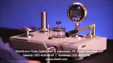 Fluke Calibration Demo Video : P3100 Series Hydraulic Deadweight Tester
