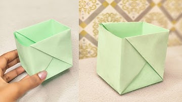 How to make a strong box from paper || Origami box folding || 