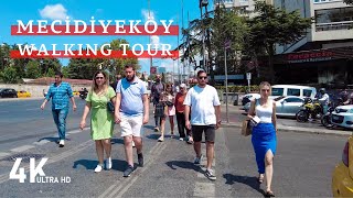 4K İstanbul Mecidiyeköy Walking Tour | August 2022