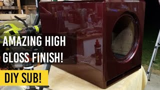 Ep. 35  How to get an amazing Piano Gloss Finish on the Hammer Home Theater Sub| Home Theater Gurus