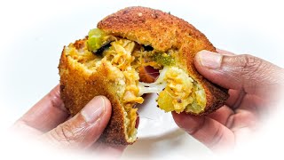 Cheese Stuffed Pizza Cutlet | Kids Snack | Ramadan Snacks | Tasty Kitchen