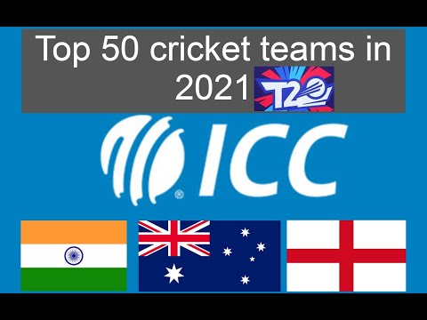 Top 50 cricket teams 2021 ICC rankings