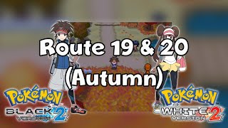 Pokémon Black & White 2 | Route 19 & 20 (Autumn) [Remastered]