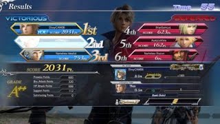 DISSIDIA FINAL FANTASY NT A++ win 2 Quick win
