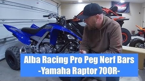 2022 Yamaha Raptor 700R - Alba Racing Pro Peg Nerf Bar Install