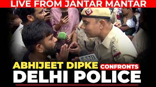 LIVE: Abhijeet Dipke Confronts Delhi Police Amid Protest | CJP Parliament March | Sonam Wangchuk