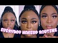 My everyday affordable soft glam makeup routine  detailed woc makeup