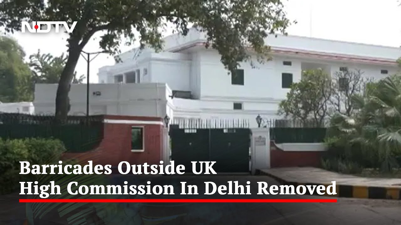India's Tit-For-Tat? Barricades Outside UK High Commission In Delhi Removed